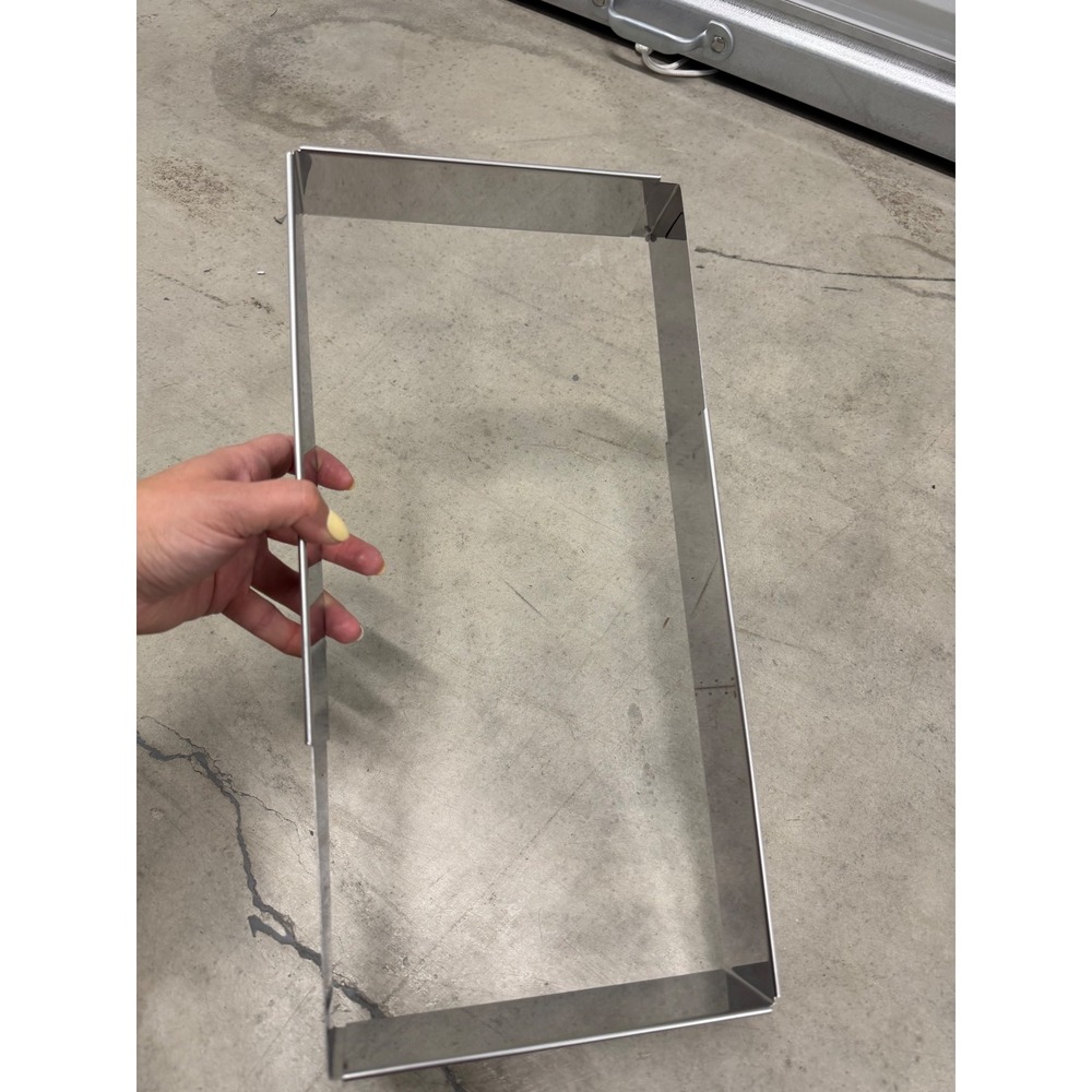 Guowall Adjustable Stainless Steel Cake Mould Rectangular Baking Frame M12-RE